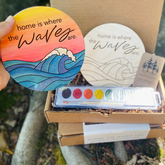 "Home is Where the Waves Are" Watercolor DIY Kit