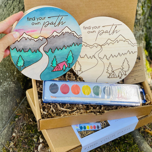 "Find Your Own Path" Watercolor DIY Kit